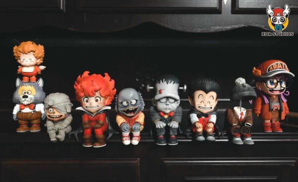 zor studio dr slump halloween penguin village part 1 diorama wcf9