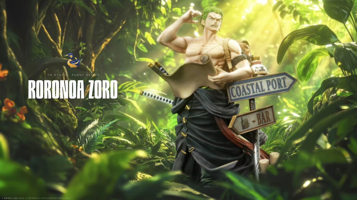 zoro perdido yn studio one piece estatua resina1