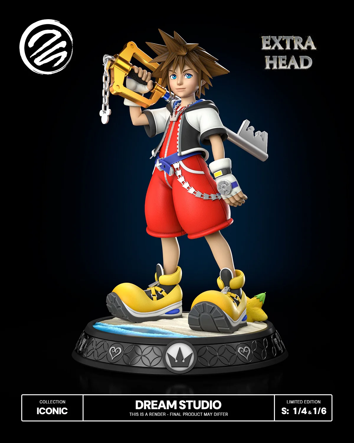 Dream Studio Sora Kingdom Hearts Estatua Resina 1/6 1/4