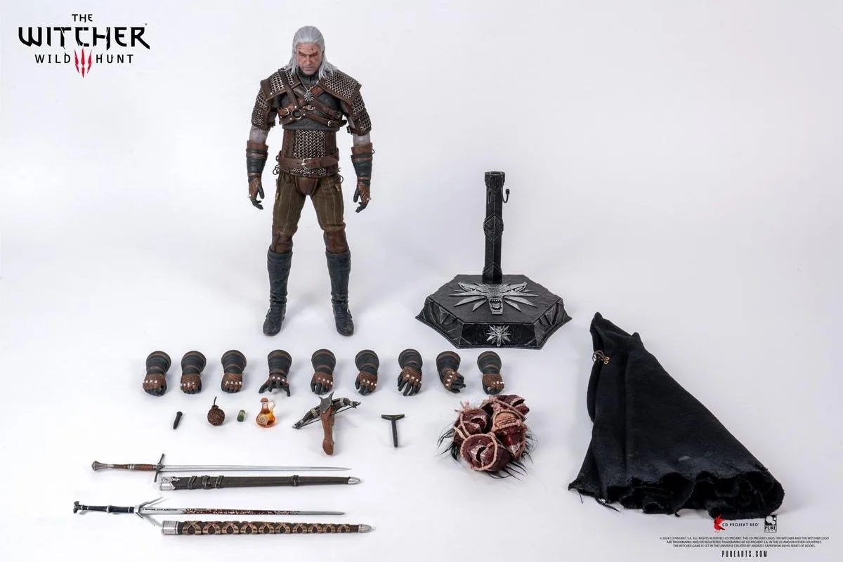 GFUELコラボ限定品　THE WITCHER　日本未販売品(写真付属品のみ) Pure Arts Geralt of Rivia 1/6 – Figura articulada The Witcher 3