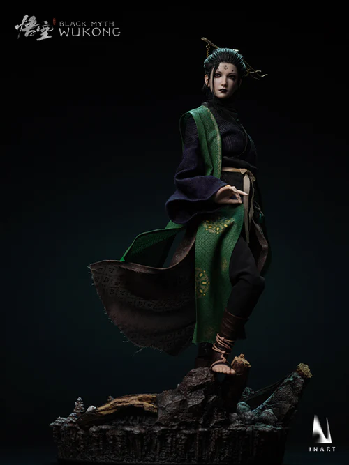 Full display of INART The Fourth Sister 1 6 collectible figure with base stand.jpg