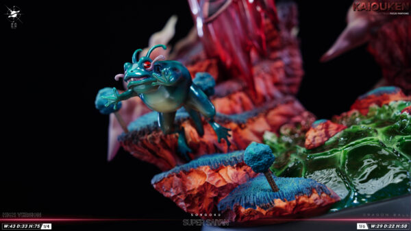 goku kaioken dragon ball z estatua resina virtual realm studio 1 6 1 45