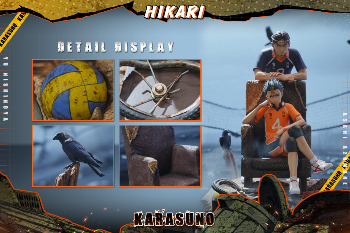 hikari studio haikyuu asahi nishinoya estatua resina3