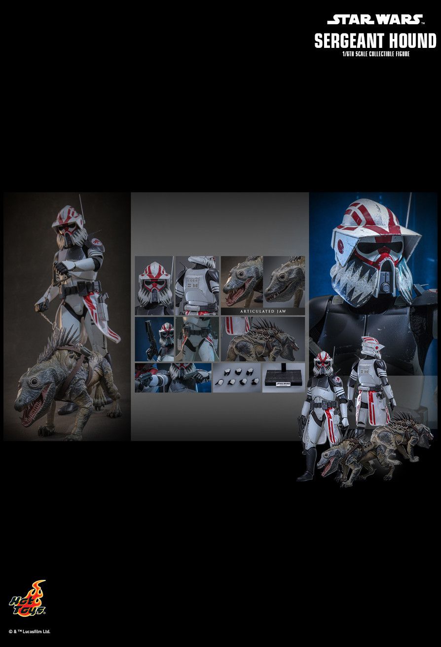 hot toys star wars the clone wars sergeant hound tms167 figura 1 61 hot toys star wars the clone wars sergeant hound tms167 figura 1 61