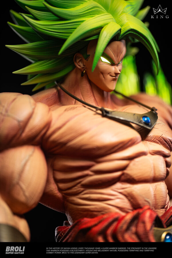 king studio broly super saiyan estatua resina 1 6 dragon ball z6