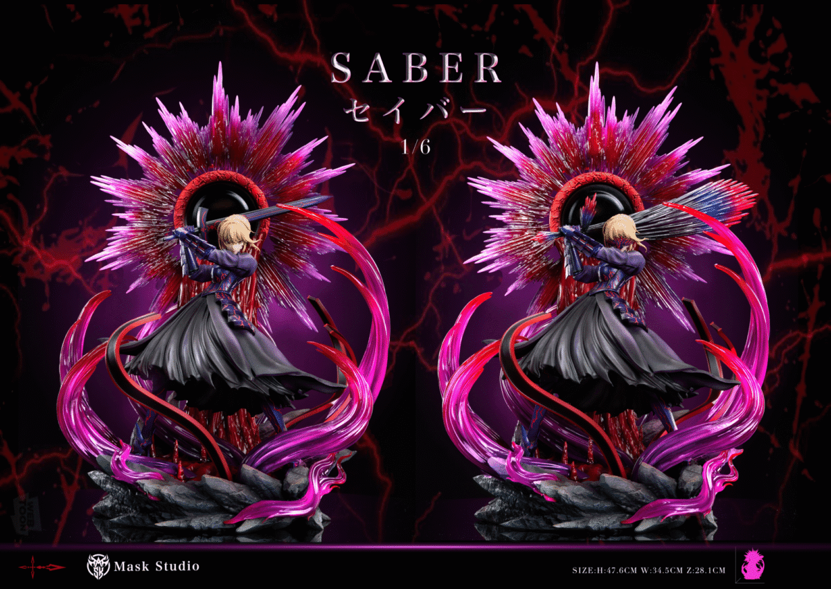 mask studio fate stay night dark saber estatua resina 1 61