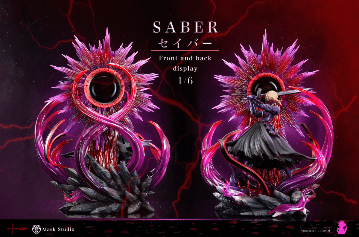 mask studio fate stay night dark saber estatua resina 1 63