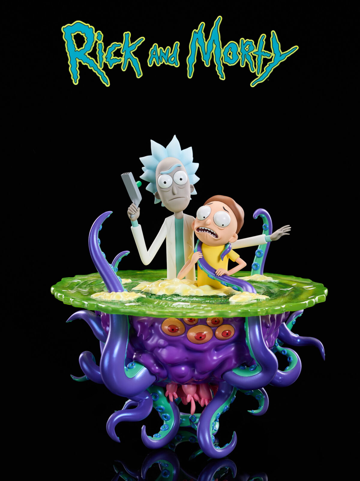 opf studio rick morty estatua resina 1 62