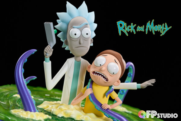 opf studio rick morty estatua resina 1 63