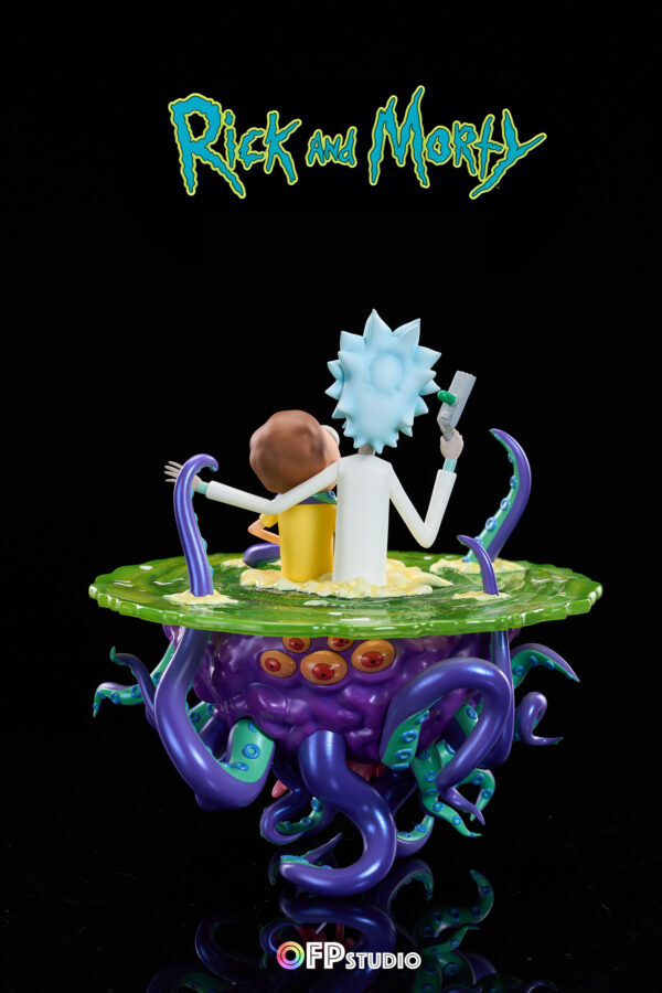 opf studio rick morty estatua resina 1 64