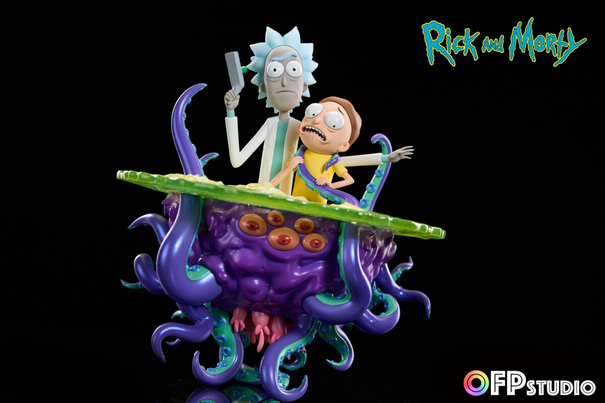 opf studio rick morty estatua resina 1 65