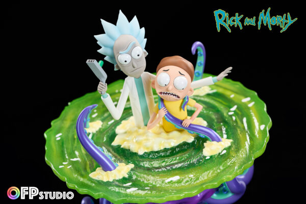 opf studio rick morty estatua resina 1 68