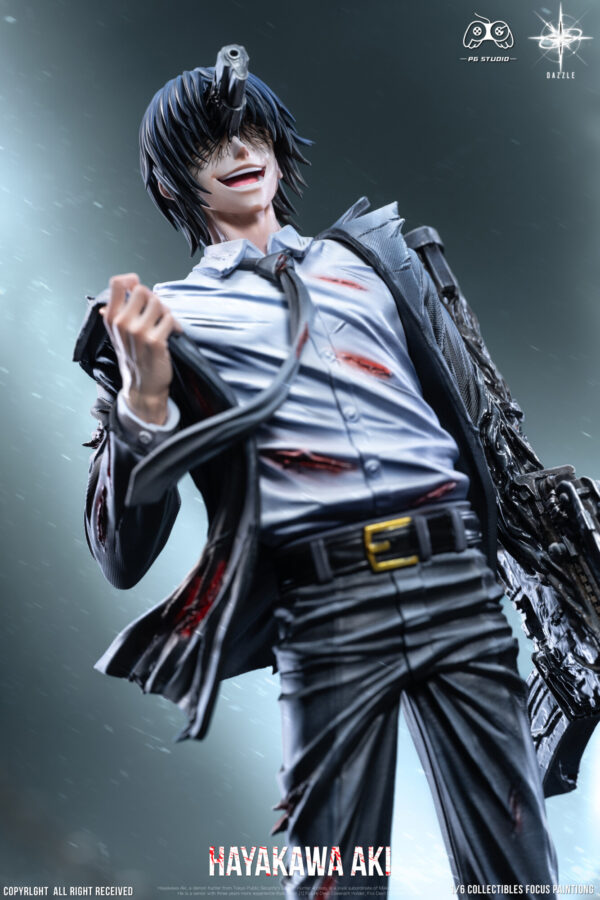 pg studio chainsaw man hayakawa aki estatua resina 1 61