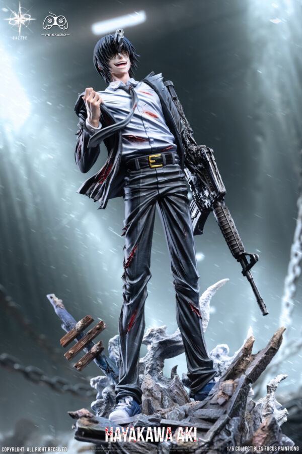 pg studio chainsaw man hayakawa aki estatua resina 1 67