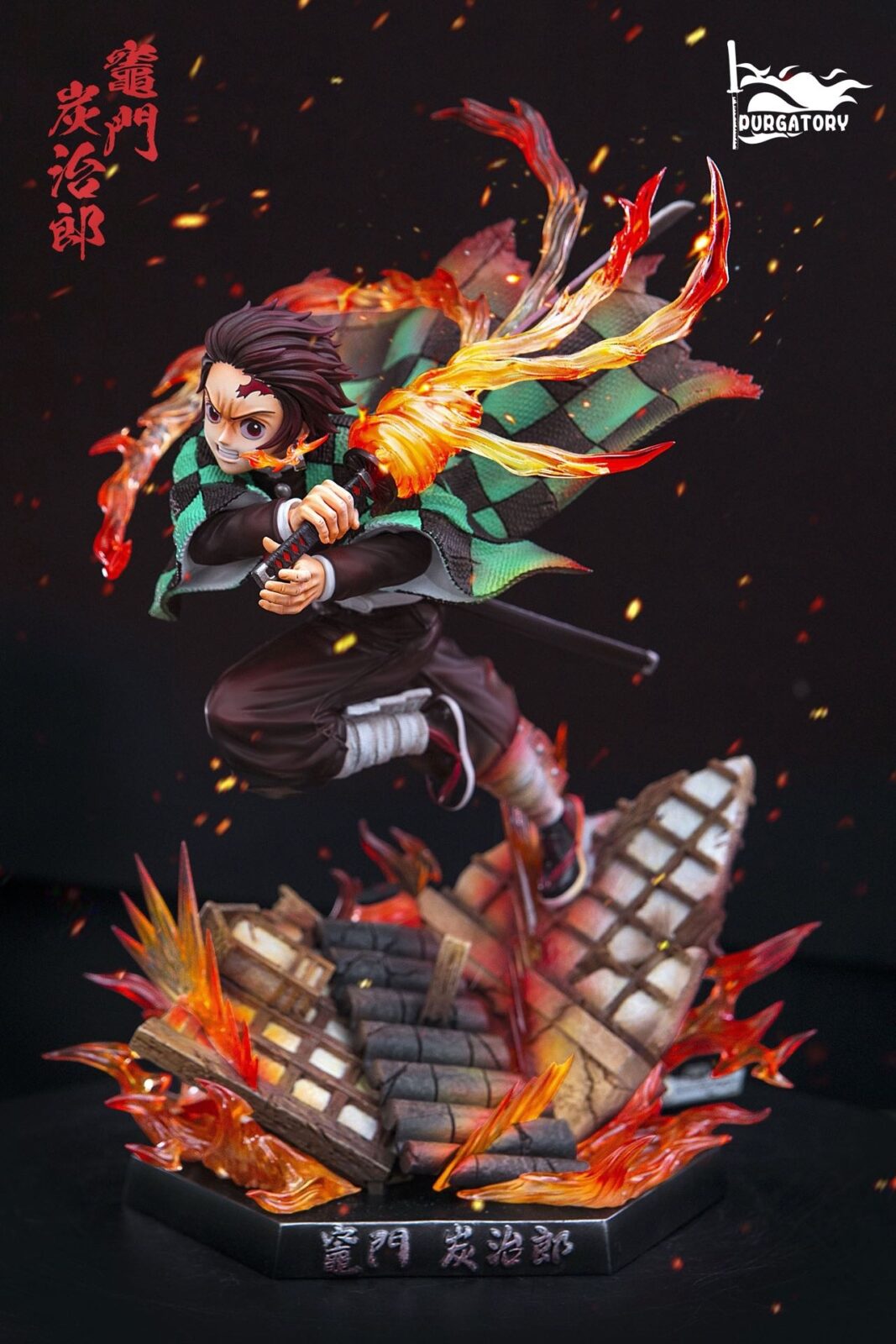 purgatory studio kamado tanjiro kimetsu no yaiba respiracion del sol estatua 1 66