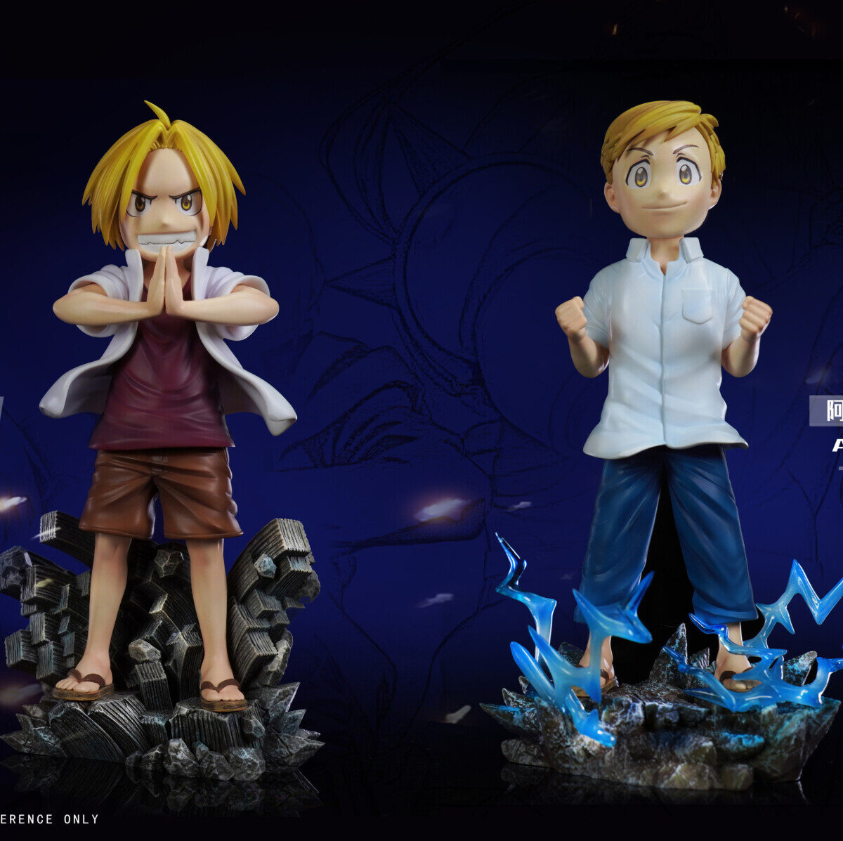qc studio full metal alchemist edward alphonse elric estatua resina4