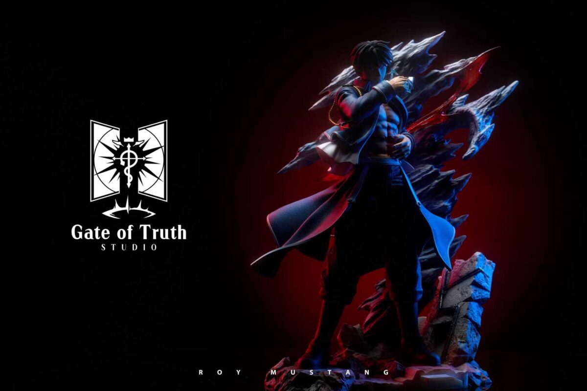 roy mustang fullmetal alchemist estatua resina 1 6 gate of truth studio2