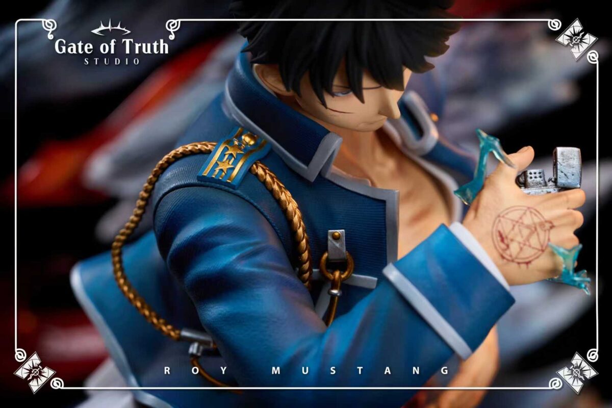 roy mustang fullmetal alchemist estatua resina 1 6 gate of truth studio4