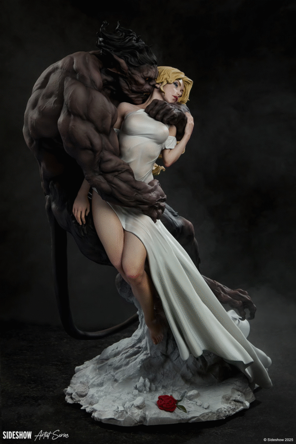 sideshow collectibles beauty and the beast estatua resina 1 43