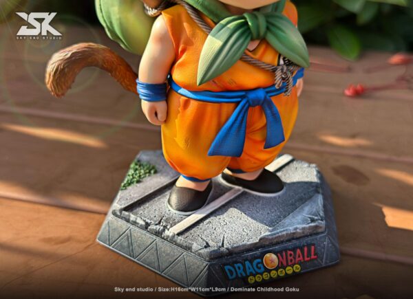 sky end studio dragon ball kid goku estatua resina 1 82