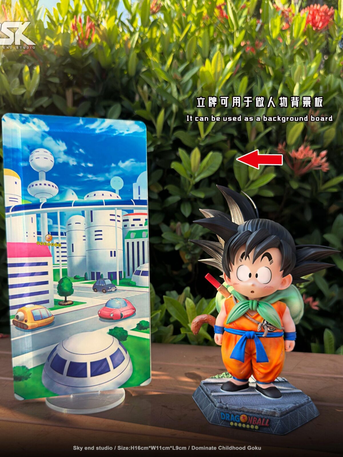 sky end studio dragon ball kid goku estatua resina 1 83