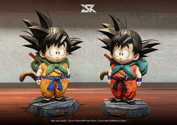 sky end studio dragon ball kid goku estatua resina 1 89