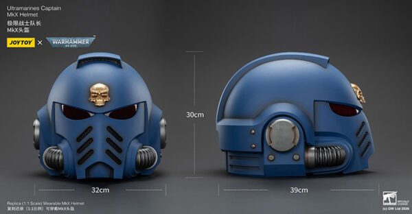Ultramarines Captain MkX Helmet 11