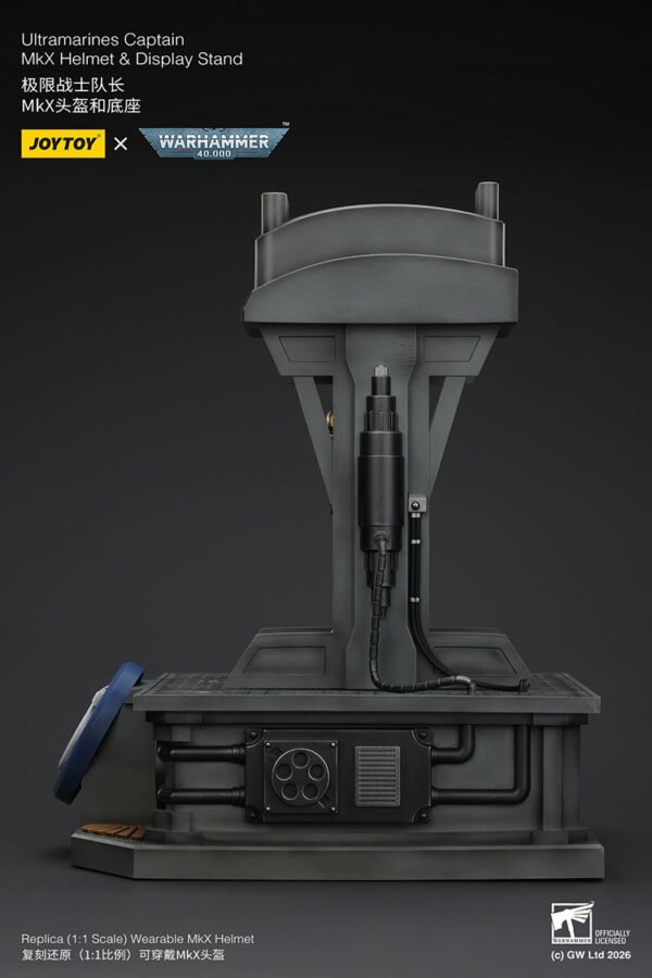 Ultramarines Captain MkX Helmet Display Stand15