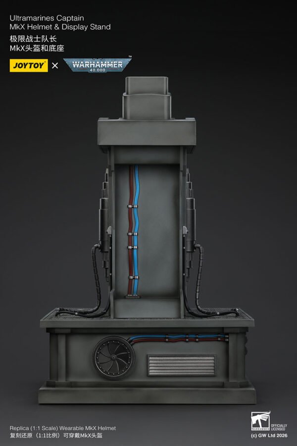 Ultramarines Captain MkX Helmet Display Stand16