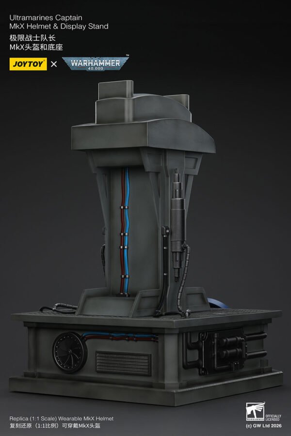 Ultramarines Captain MkX Helmet Display Stand17