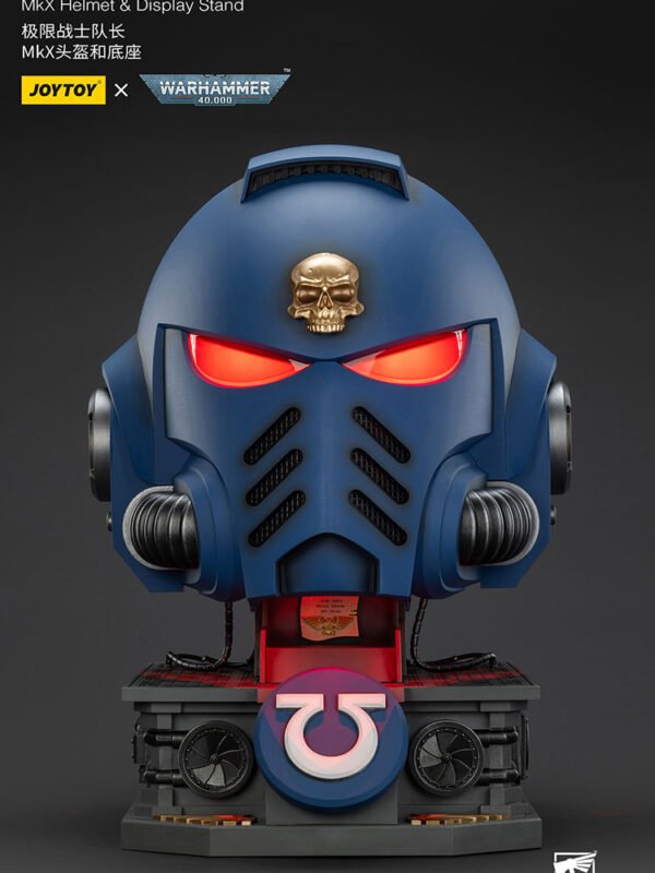 Ultramarines Captain MkX Helmet Display Stand9