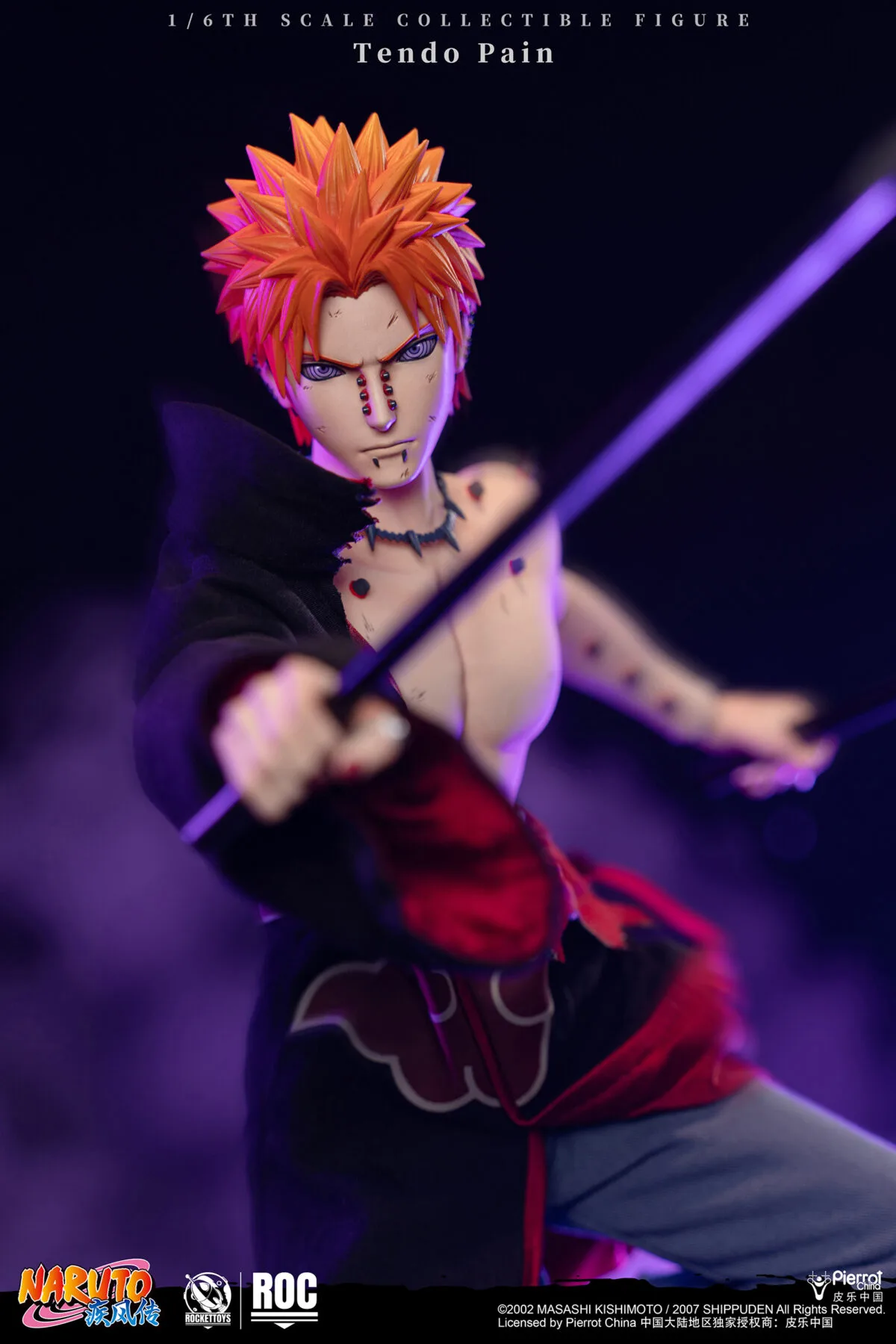 Pain Rocker Ship Rocket Toys Pain Tendo Battle Damage 1/6 (ROC-014) | Figura Naruto ...