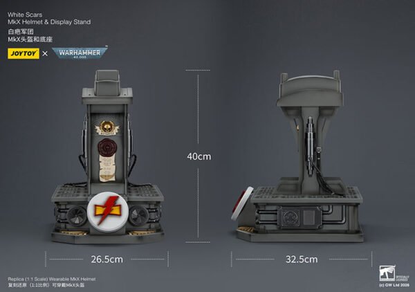 White Scars MkX Helmet Display Stand23