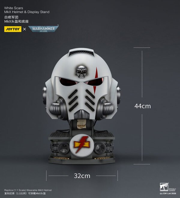 White Scars MkX Helmet Display Stand24