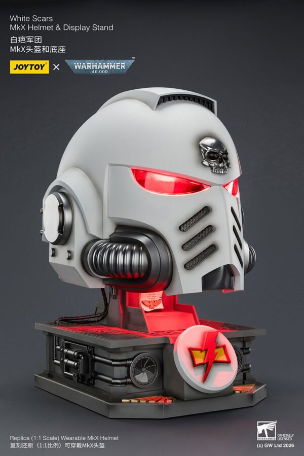 White Scars MkX Helmet Display Stand4