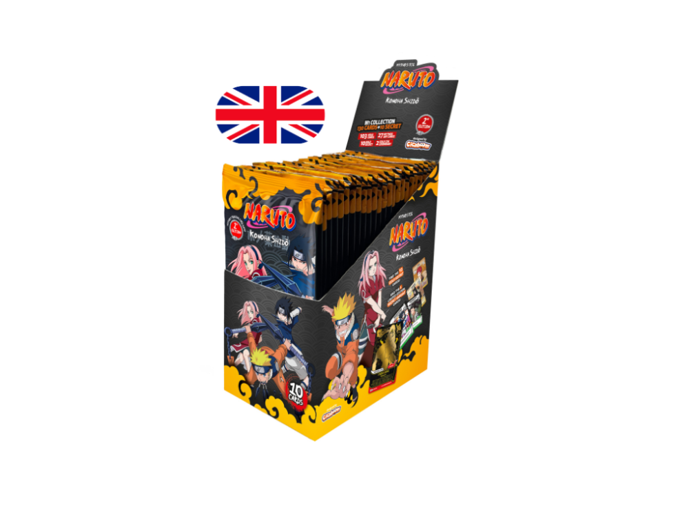 display naruto mythos tcg first set 2nd edition booster packs 24 booster packs english