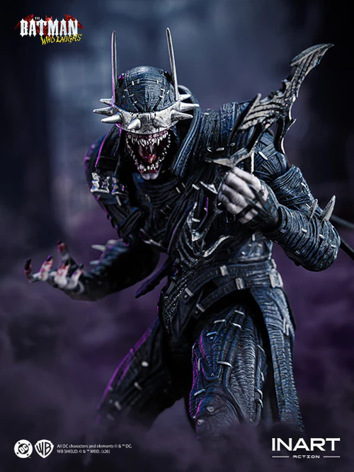 inart the batman who laughs action figure captures dark atmosphere with flexible figure posing