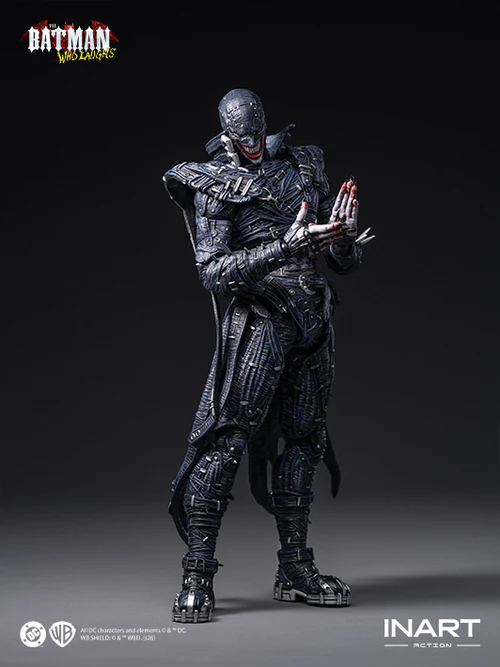 inart the batman who laughs action figure emphasizes dark expression and flexible figure posing capability