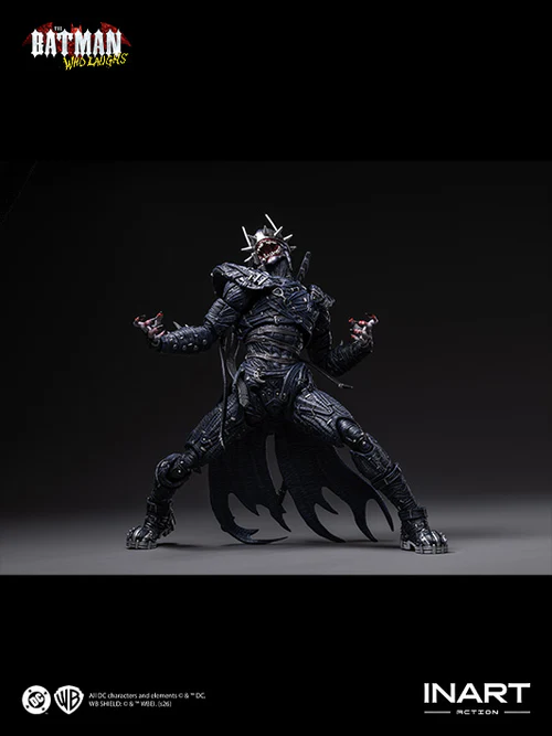 inart the batman who laughs action figure features flexible joints for posing