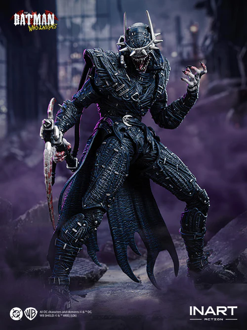 inart the batman who laughs action figure highlights sinister grin and dynamic pose potential