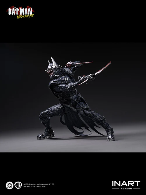inart the batman who laughs action figure shows dark nights metal theme with articulated figure design