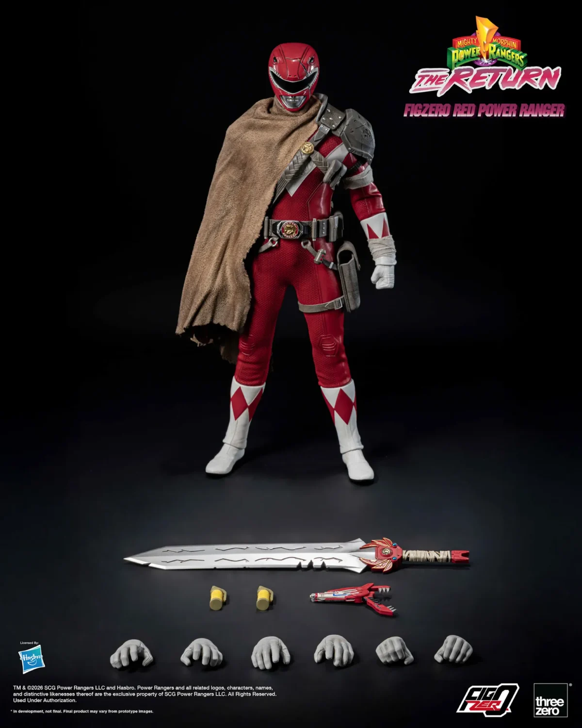 Mighty Morphin Power Rangers The Return FigZero 1 6 Red Power Ranger extra image