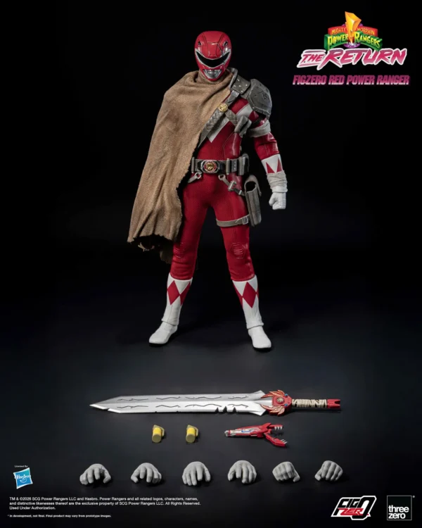 Mighty Morphin Power Rangers The Return FigZero 1 6 Red Power Ranger extra image