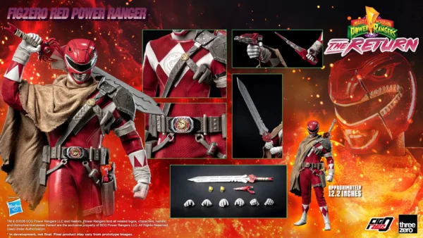 Mighty Morphin Power Rangers The Return FigZero 1 6 Red Power Ranger extra image12