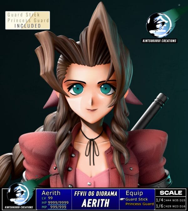 Kintsukuroi Creations - Final Fantasy VII - Aerith Gainsborough - Imagen 5
