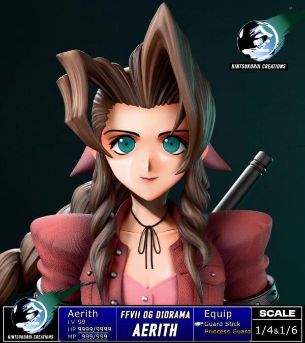 Kintsukuroi Creations - Final Fantasy VII - Full Team Diorama - Imagen 12