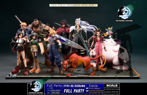 Kintsukuroi Creations - Final Fantasy VII - Full Team Diorama - Imagen 2