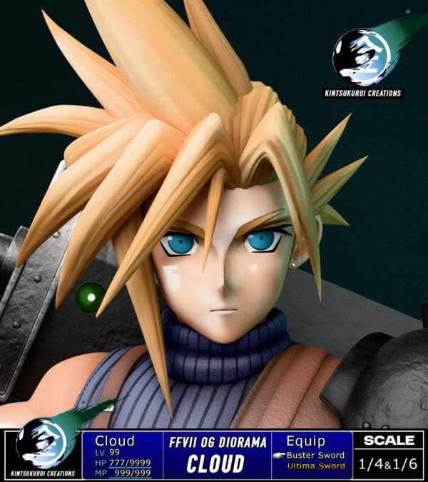 Kintsukuroi Creations - Final Fantasy VII - Full Team Diorama - Imagen 5