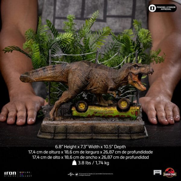 Iron Studios - Jurassic Park - T-Rex Breakout Set A - Imagen 12