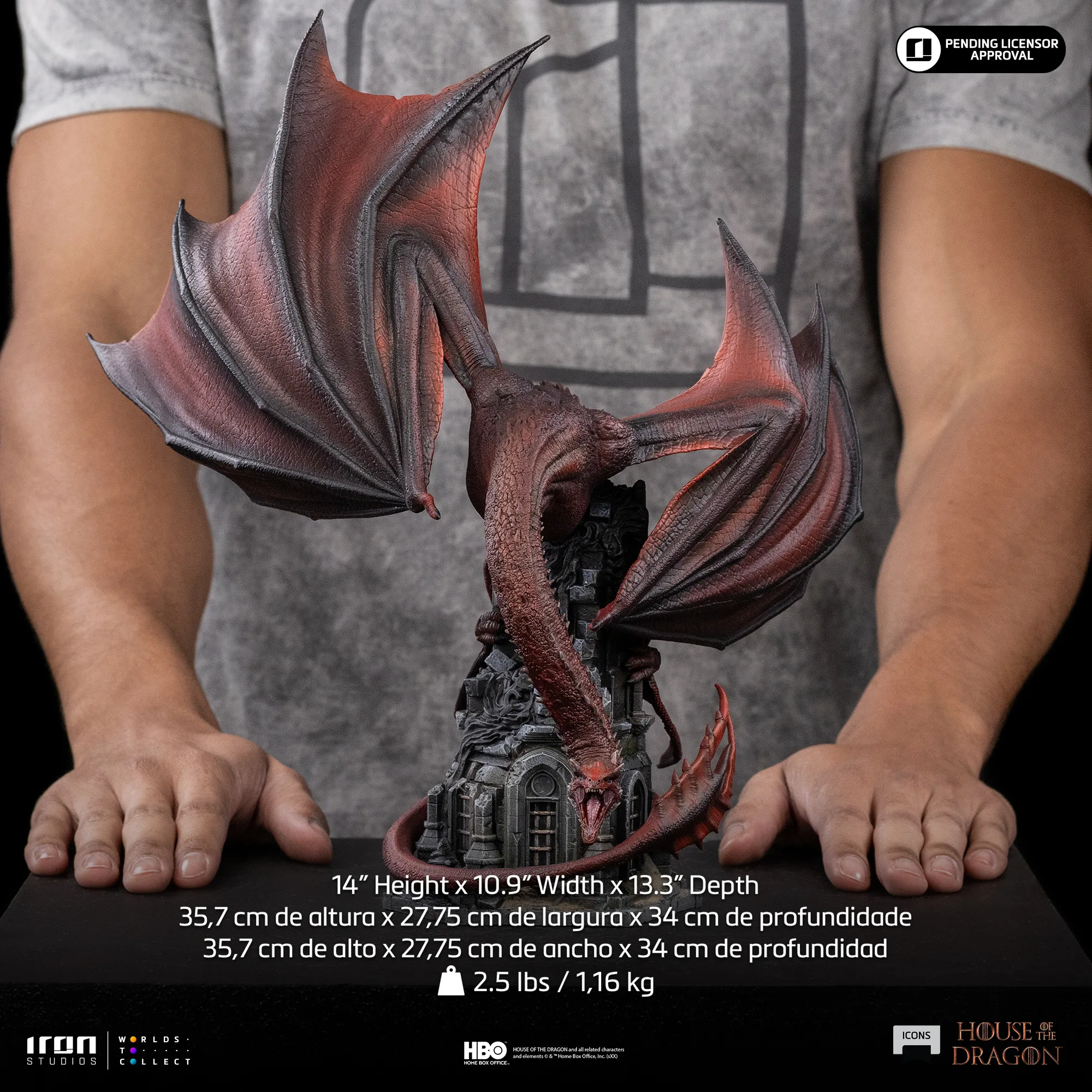 Iron Studios - House of the Dragon - Caraxes - Imagen 14